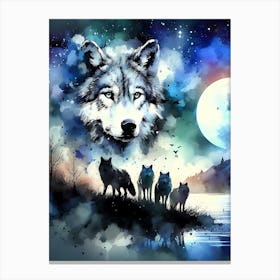 Wild Animal Illustration 137 Canvas Print