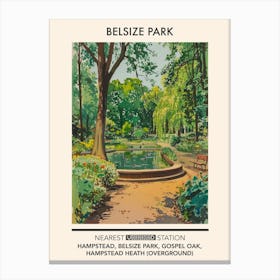 Belsize Park London Parks Garden 1 Canvas Print