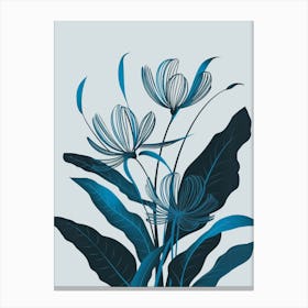 Blue Flowers Canvas Print