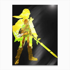 Anime Negative Space ― Battle Link Preparation Canvas Print