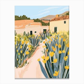 Yellow Flowers In The Garden Canvas Print