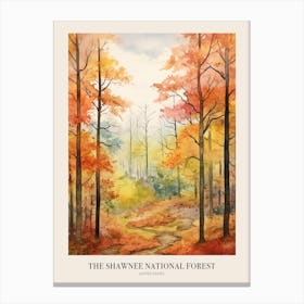 Autumn Forest Landscape The Shawnee National Forest 2 Poster Canvas Print
