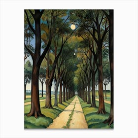 William Morris Path Through The Trees 1 Canvas Print