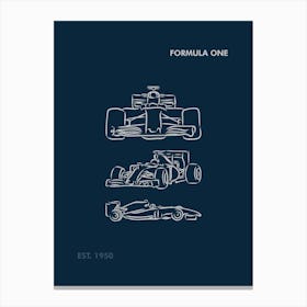 F1 Formula 1 F1 Merch Formula One F1 Poster Ferrari F1 Mercedes F1 F1 Wall Art Formula 1 Wall Art F1 Gifts Canvas Print