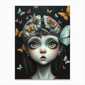 Butterfly Girl 4 Canvas Print