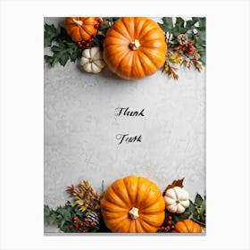 A Digital Render Of A Thanksgiving Themed Art Design Capturing An Overhead View Of A Large Round Pu (6) Canvas Print