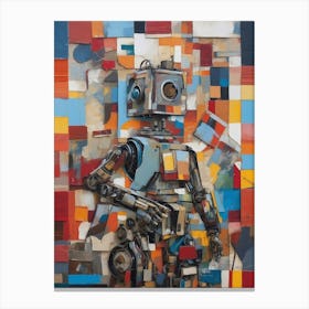 Scrap Robot Canvas Print