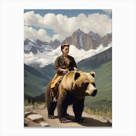 Frida in the Rockies Canvas Print