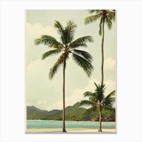 Anse Source D'Argent Beach Seychelles Vintage Canvas Print