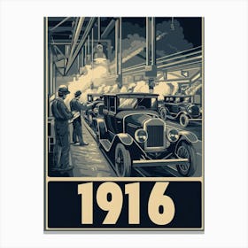 Aihrgdesign A Vintage Industrial Poster Celebrating Automobil B89b93be 8532 4236 A145 429bdb19cd80 2 Canvas Print