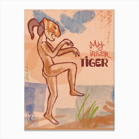 My Inner Tiger Canvas Print