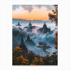 Sunrise In Bagan, Myanmar Canvas Print