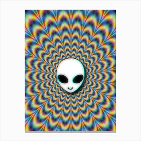 Alien Trippy Canvas Print