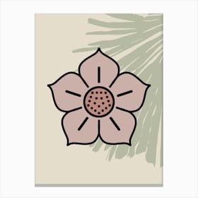 Pink Flower, Girl Power Set 2 Canvas Print