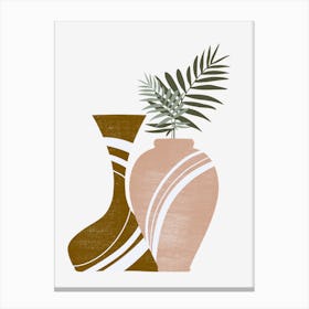 Two Vases And A Plant 1 Canvas Print
