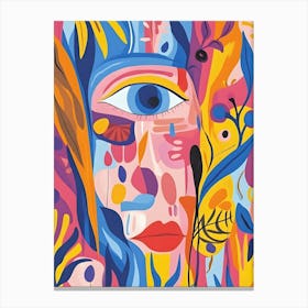 Abstract Of A Woman'S Face 1 Canvas Print