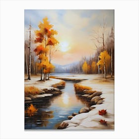 Autumn Landscape Painting 2 Canvas Print