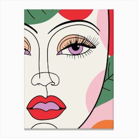 Face Of A Woman 2 Canvas Print