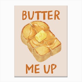Butter Me Up Kitchen Print Canvas Print
