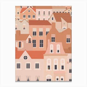 Terraced Houses Canvas Print