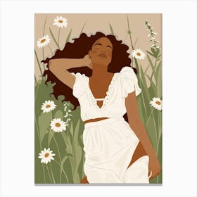 Daisy Girl Canvas Print