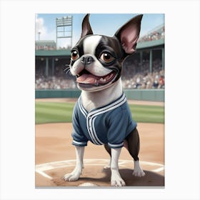 Boston Terrier-Reimagined 110 Canvas Print