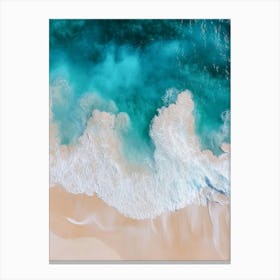 Aerial View Of A Beach 133 Canvas Print