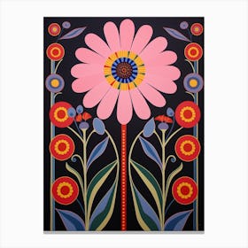 Flower Motif Painting Cosmos 7 Canvas Print