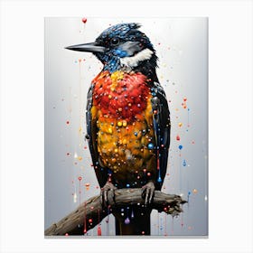 Avian Elegance Bird Portrait Canvas Print