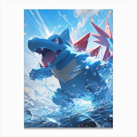 Totodile Pokemon Anime Manga Japan Poster Canvas Print