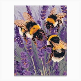 Bumblebee Storybook Illustration 22 Canvas Print