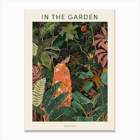 In The Garden Poster Kenrokuen Japan 4 Canvas Print