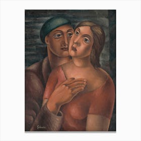 Lovers, Mikuláš Galanda Canvas Print