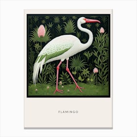 Ohara Koson Inspired Bird Painting Flamingo 1 Poster Canvas Print