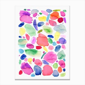 Color Joy Multicolored Colourful Canvas Print