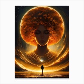 Woman Of The Sun Canvas Print