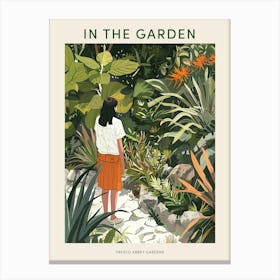 In The Garden Poster Tresco Abbey Gardens United Kingdom 1 Canvas Print