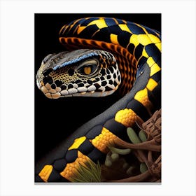 Black Tailed Rattlesnake Vibrant Canvas Print