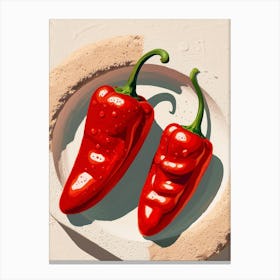 Hot Peppers Canvas Print