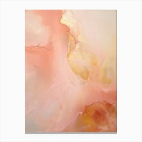 Pink And Yellow, Abstract Raw Painting 2 Canvas Print