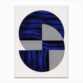 Scandinavian In Blue And Black 2 Canvas Print