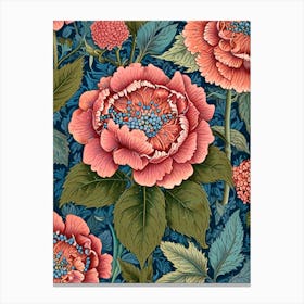 William Morris Peonies Canvas Print