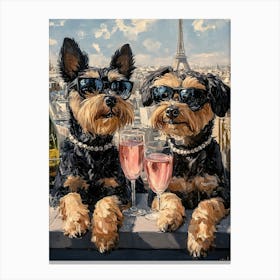 Airedale Whimsy 17 Canvas Print