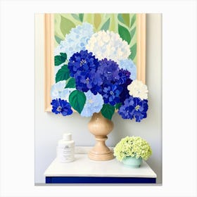 Blue Hydrangea Canvas Print