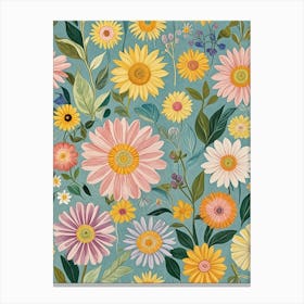 Floral Bliss Canvas Print