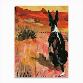 Dog In The Desert 1 Canvas Print