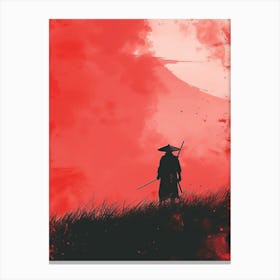 Fuji's Lament: Samurai Canvas Print