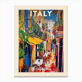 Palermo Italy 4 Fauvist Painting Travel Poster Canvas Print