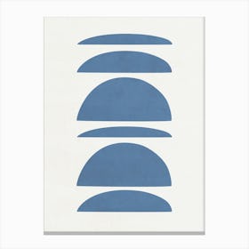 Blue Abstract Art - 01 Canvas Print