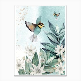 Hovering Birds Canvas Print